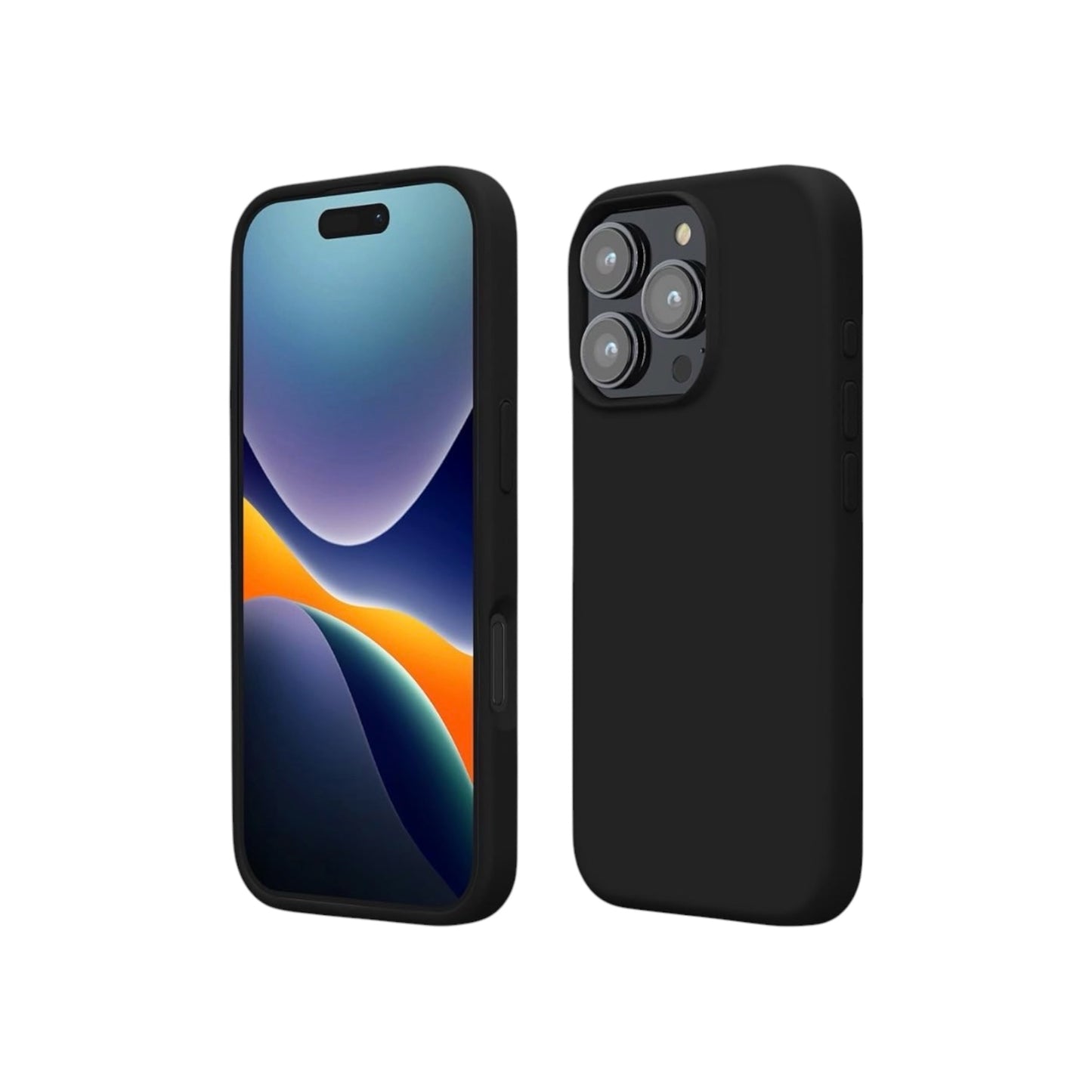 For Iphone 16 Pro Max Silicone Case - Black