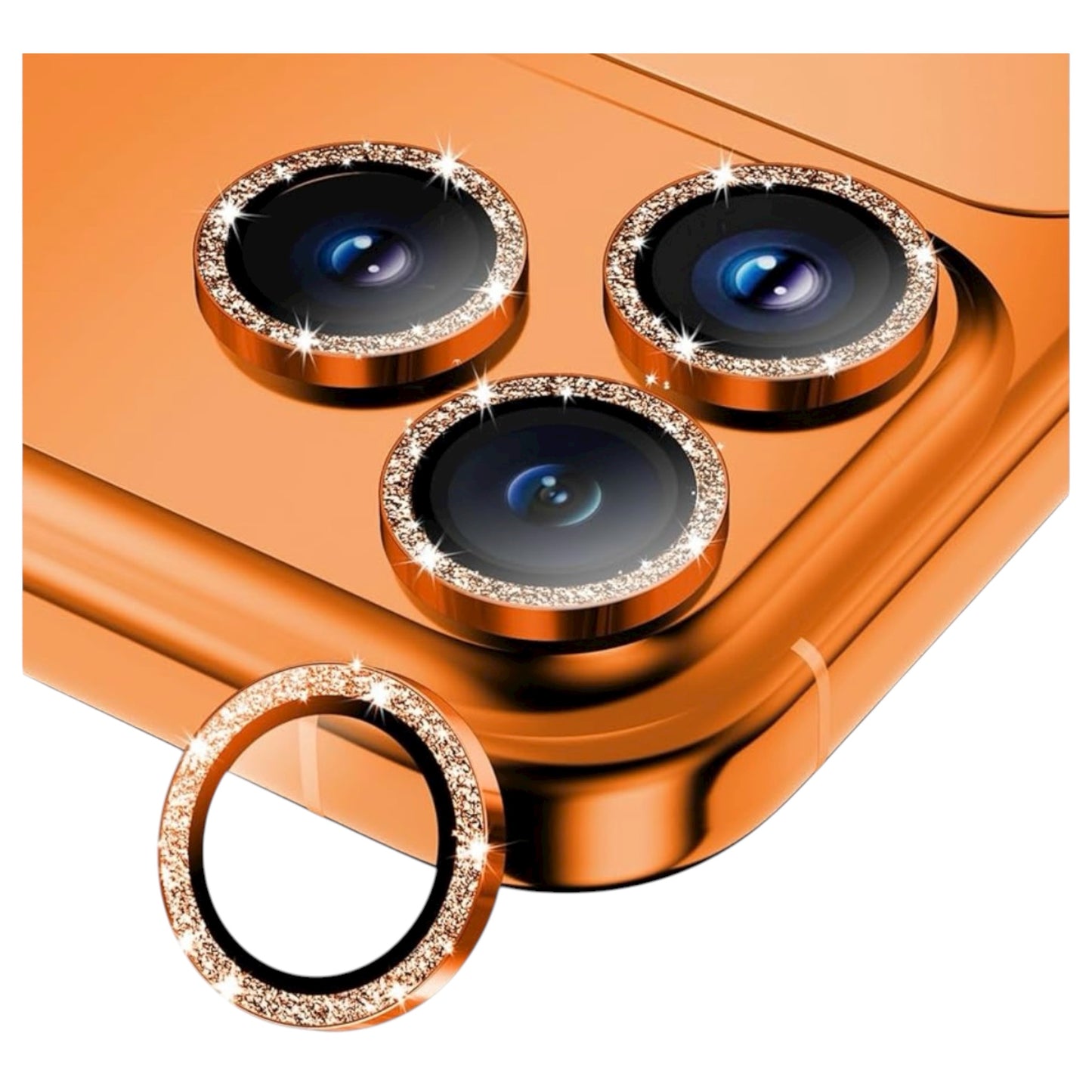 Camera Protector For iPhone 12 ProMax Copper Glitter
