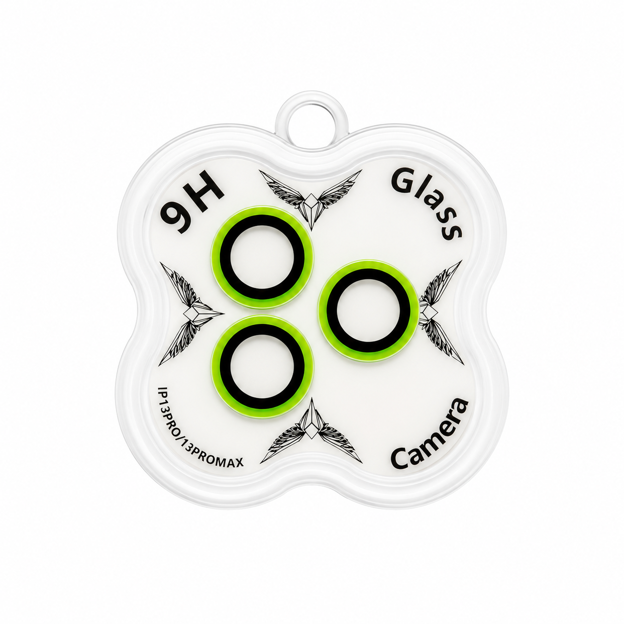 9H Camera Lens Protector for iPhone 13 Pro / 13 Pro Max – Neon Yellow
