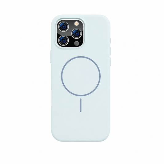 For iPhone 15 Pro Max Silicone MagSafe Case - Gray