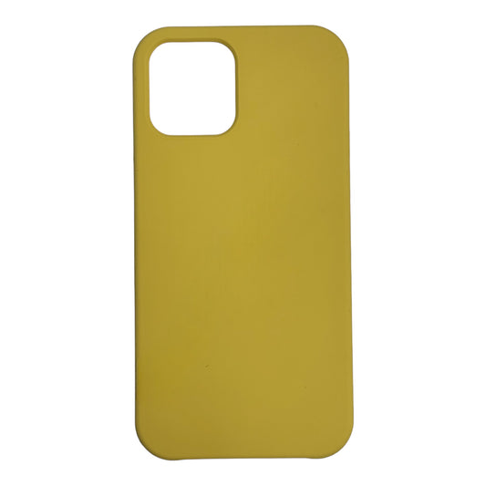 For Iphone 12 Pro Max Silicone Case- Mustard Yellow