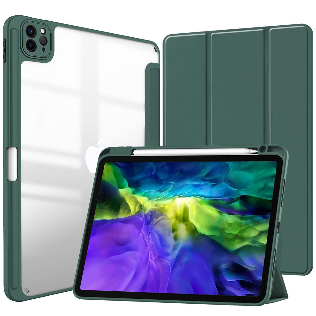 For Apple iPad Air4/iPad Pro 11 inch Smart Pholio Case Green