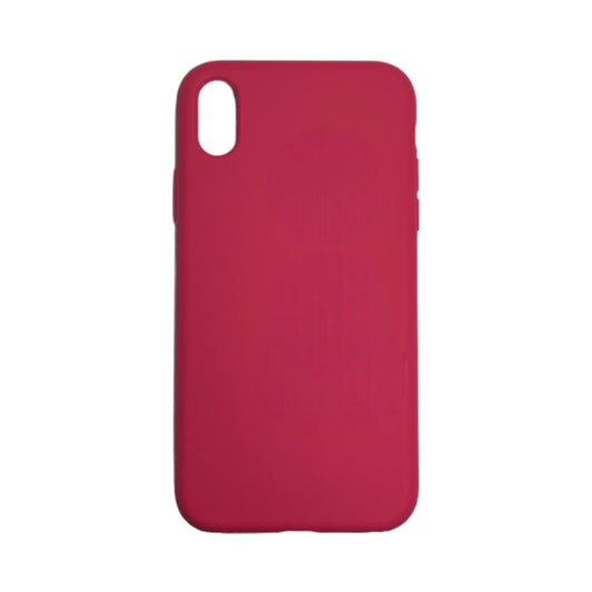 For Iphone XR Silicone Case- Fire Red