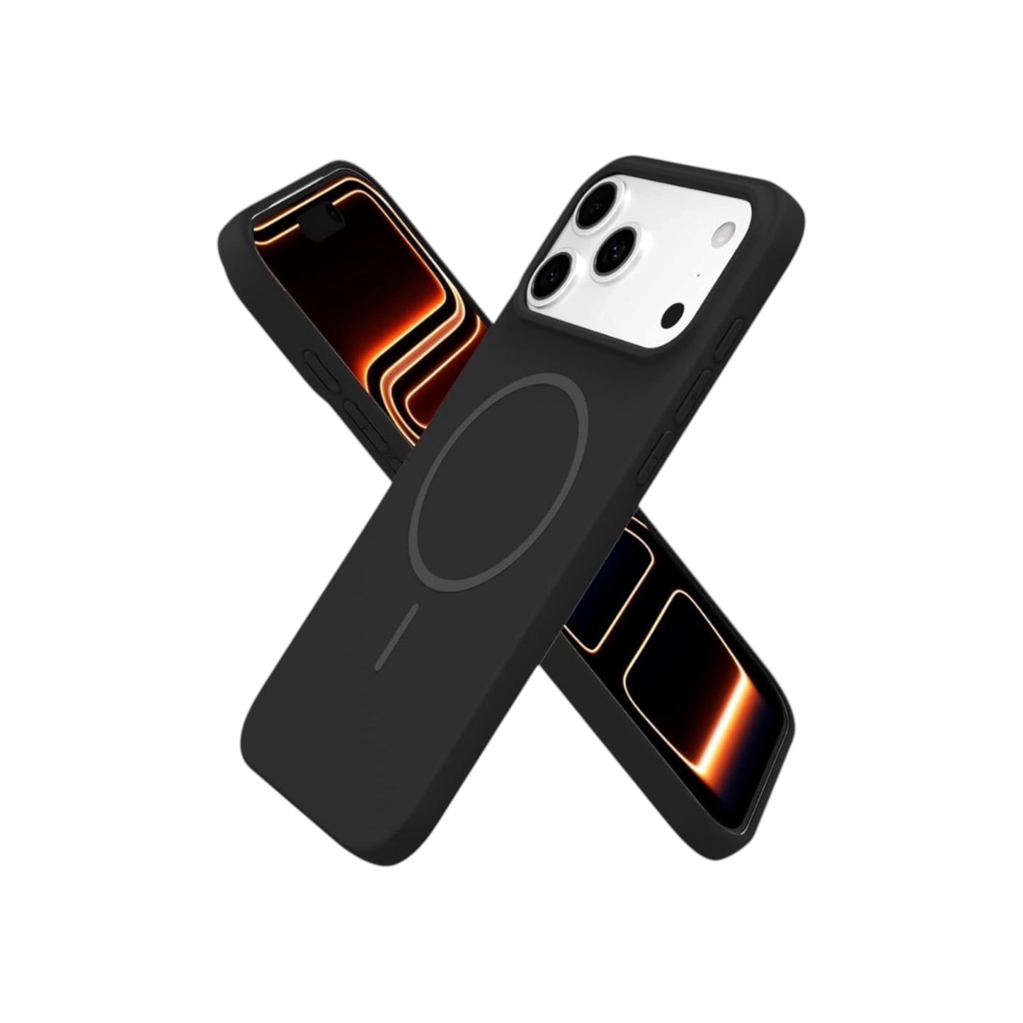 For Iphone 17 Pro Max Silicone MagSafe Case- Black