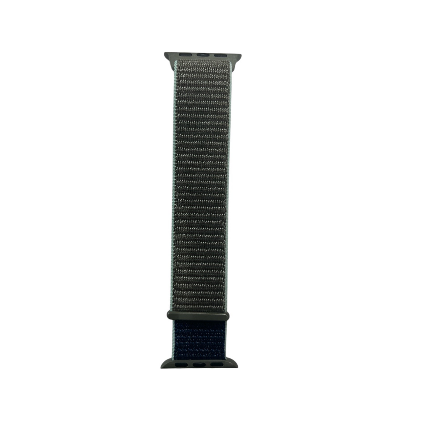 For Apple Watch Nylon Strap 38/40mm - Gray With Blue