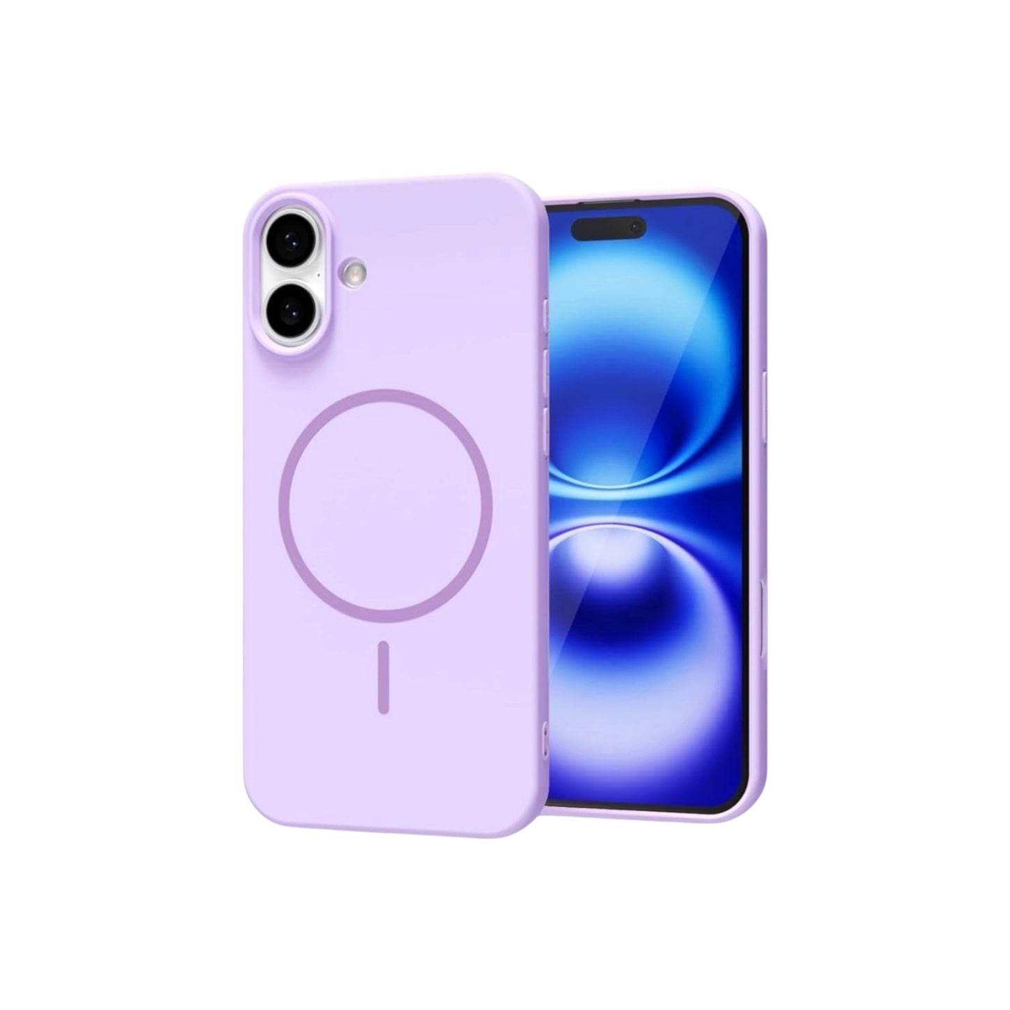 For Iphone 16 Plus Silicone MagSafe Case- Lavender