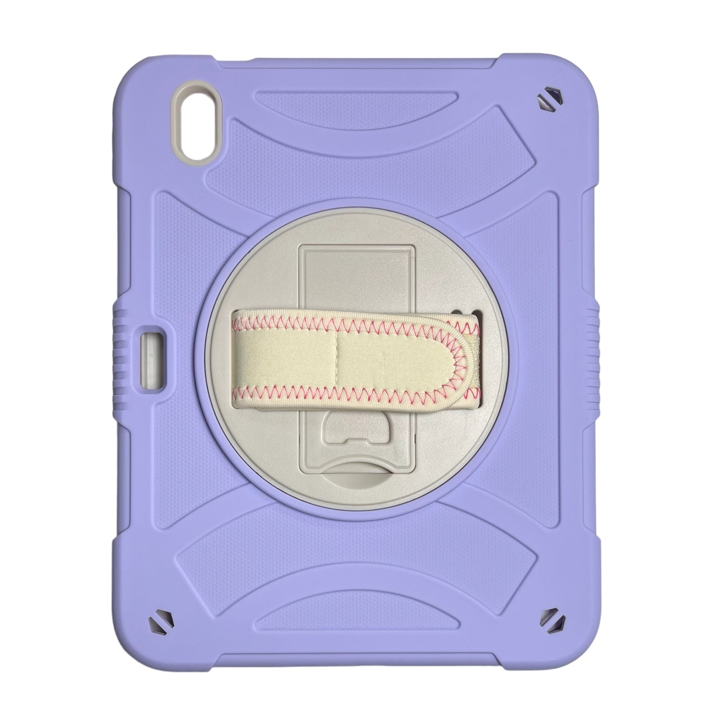 For Apple iPad 10th Gen 2022 3-in-1 Multi-Functional Tablet Case for Hand, Shoulder, Pencil & Stand - Purple