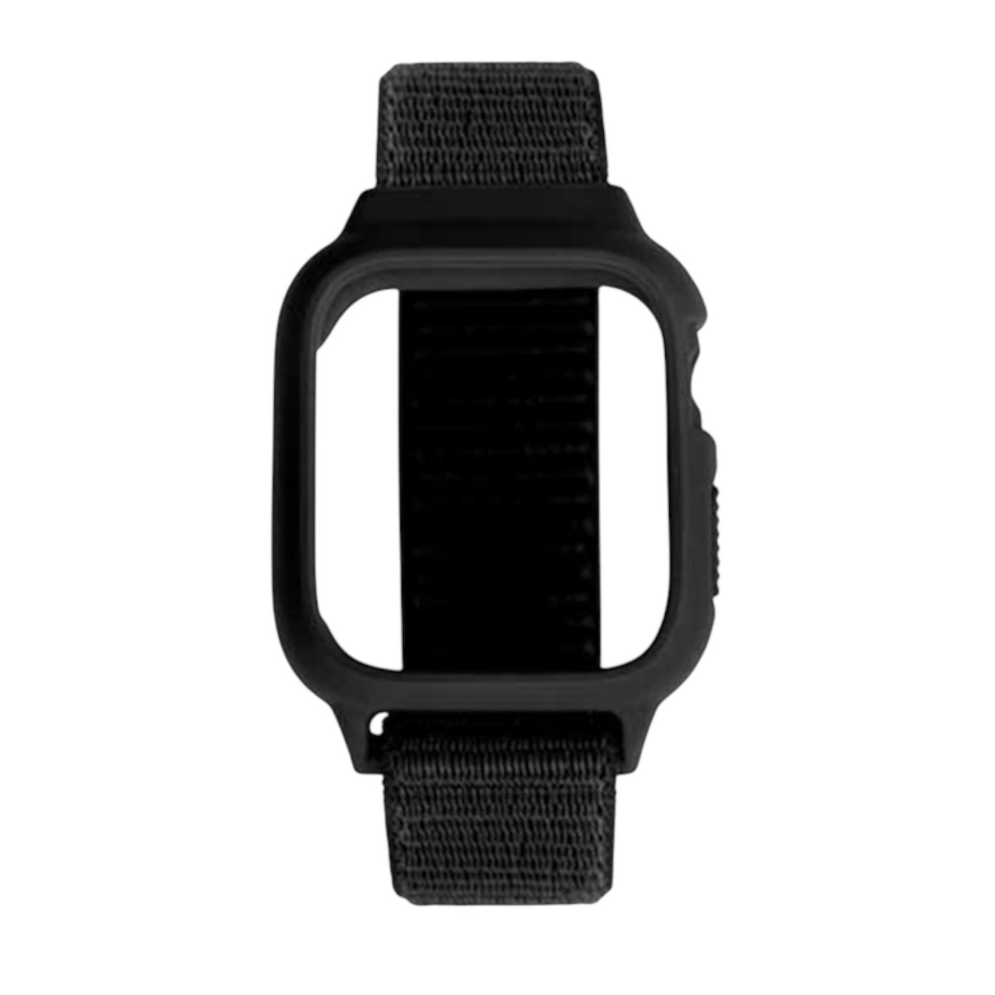 For Apple Watch Nylon Strap with Schockproof 38/40mm - Black Partially gray