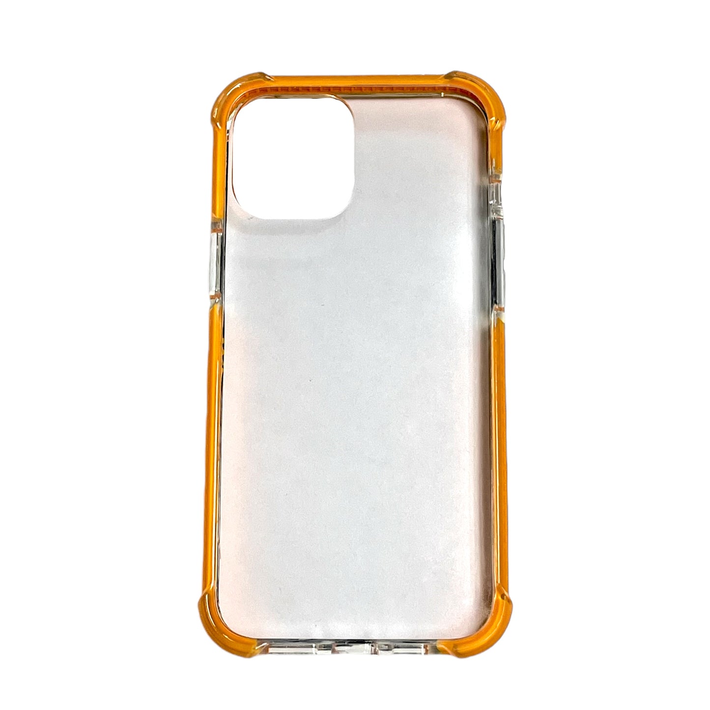 For iPhone 15 Pro -Clear & Orange