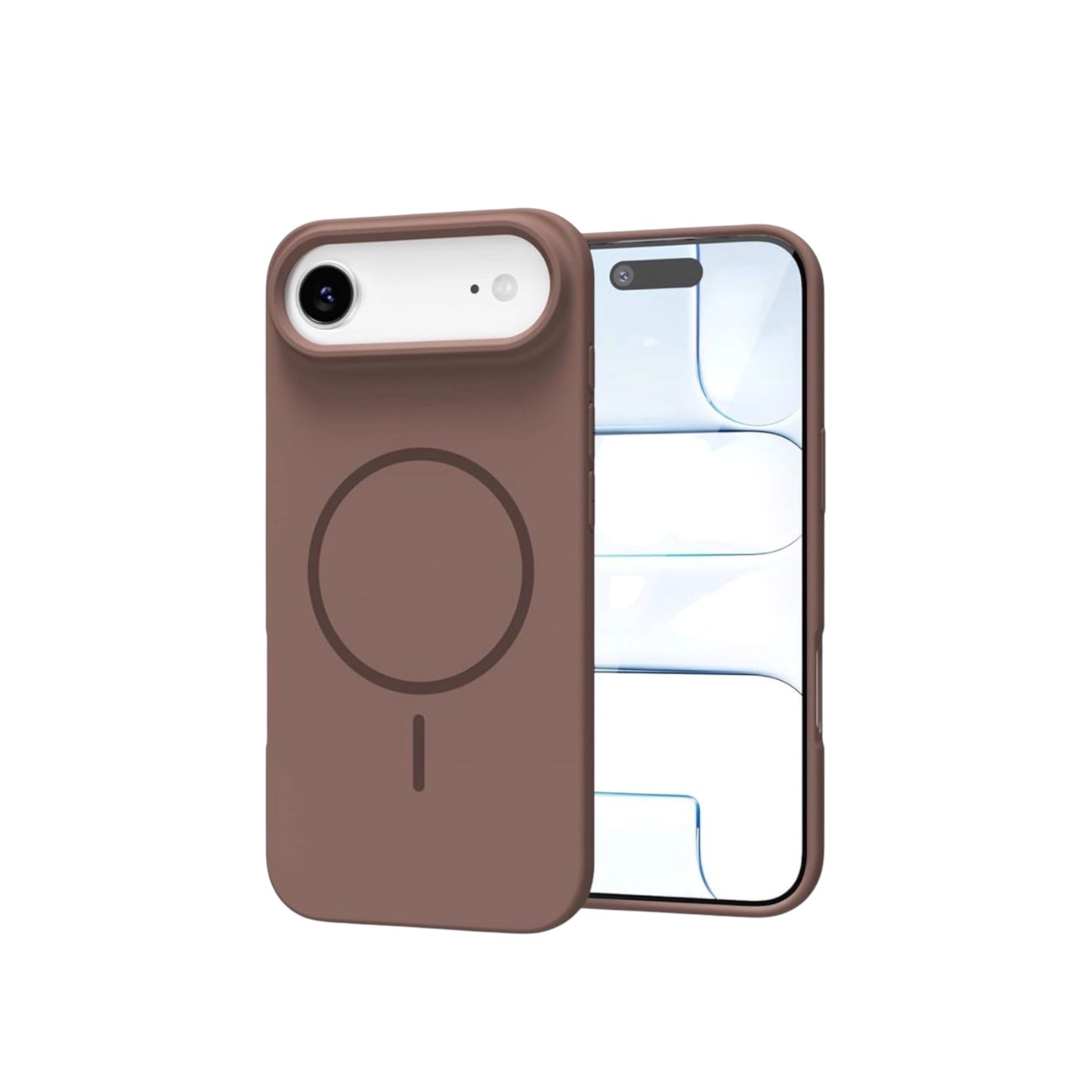 For Iphone 17 Air Silicone MagSafe Case- Brown