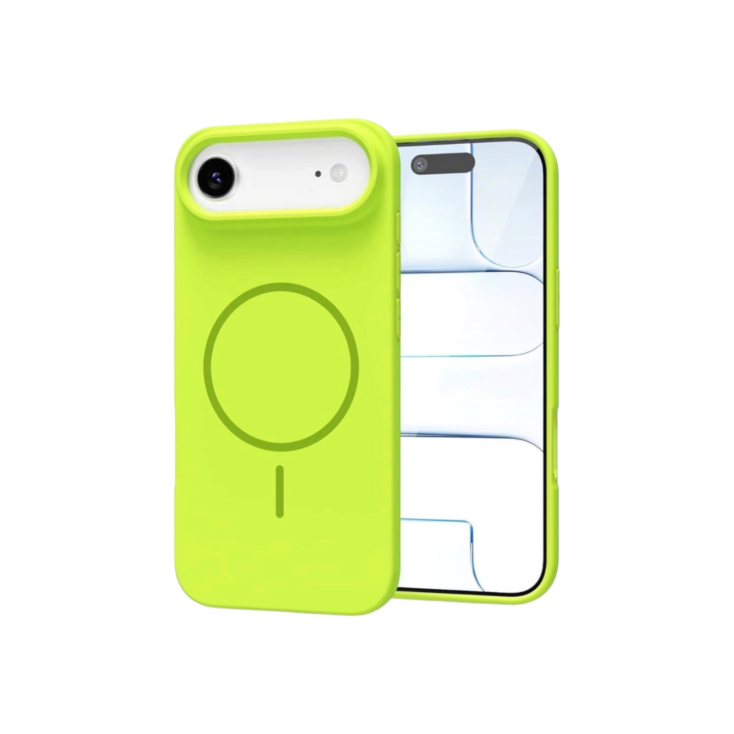For Iphone 17 Air Silicone MagSafe Case- Neon