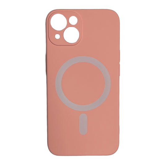 For Iphone 13/14 case- Silicone Mag Safe Light Pink