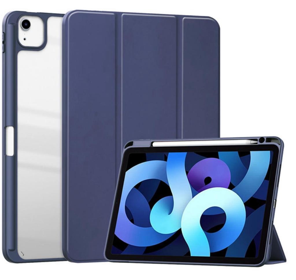 For Apple iPad Air4/iPad Pro 11 inch Smart Pholio Case navy blue