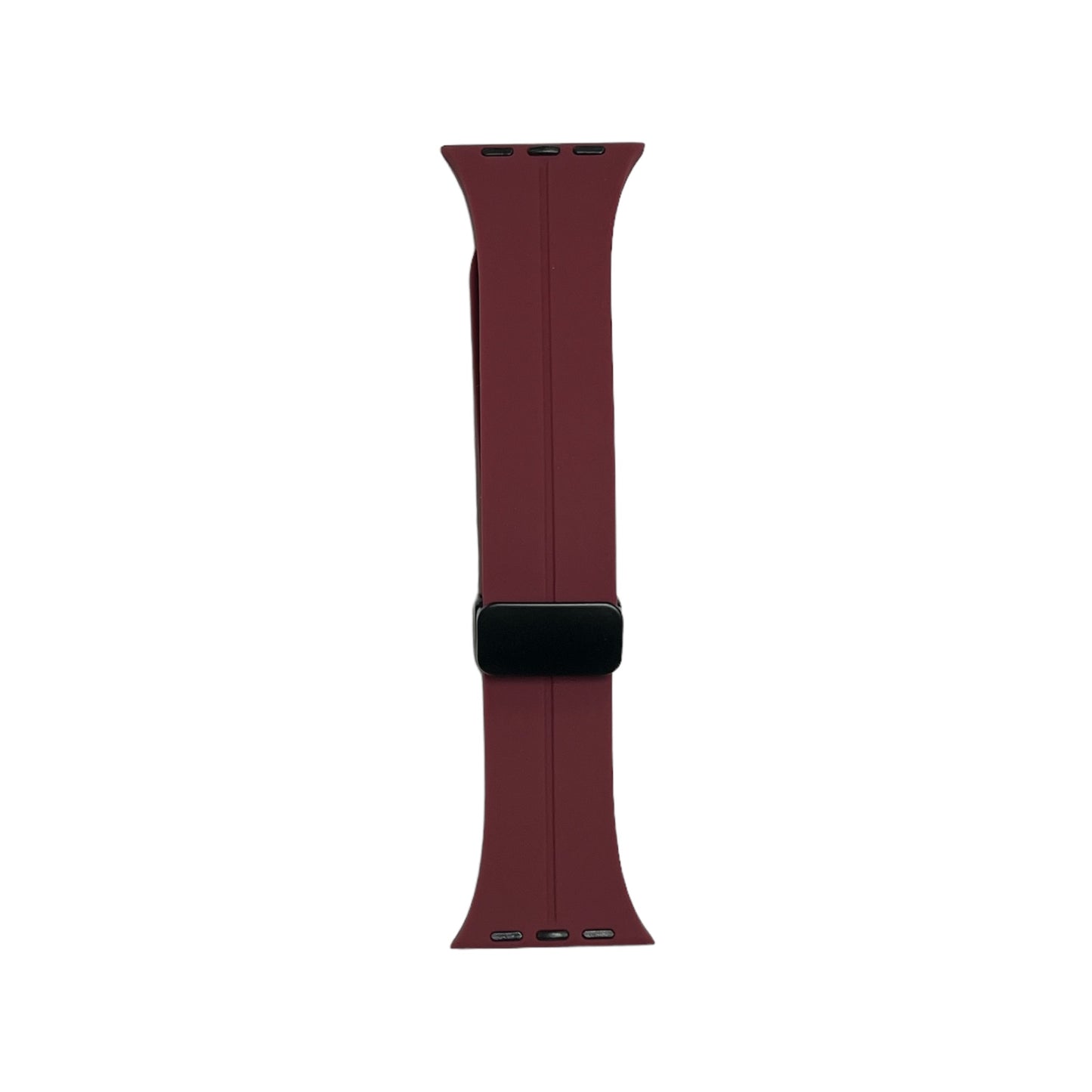 For Apple Watch 38/40/41 Magnet Silicone Band- Dark Red