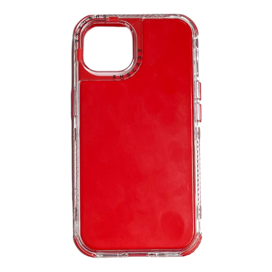 For Iphone 13/14 SHS case- Red & Clear
