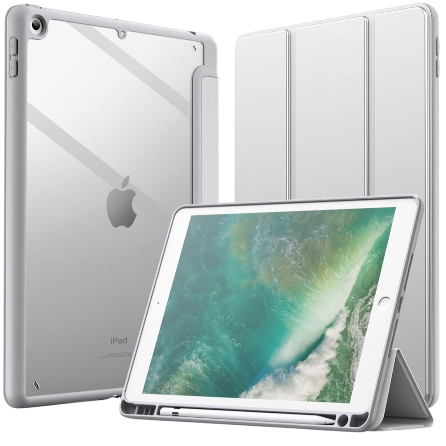 For Apple iPad 10.2 inch Smart Pholio Gray