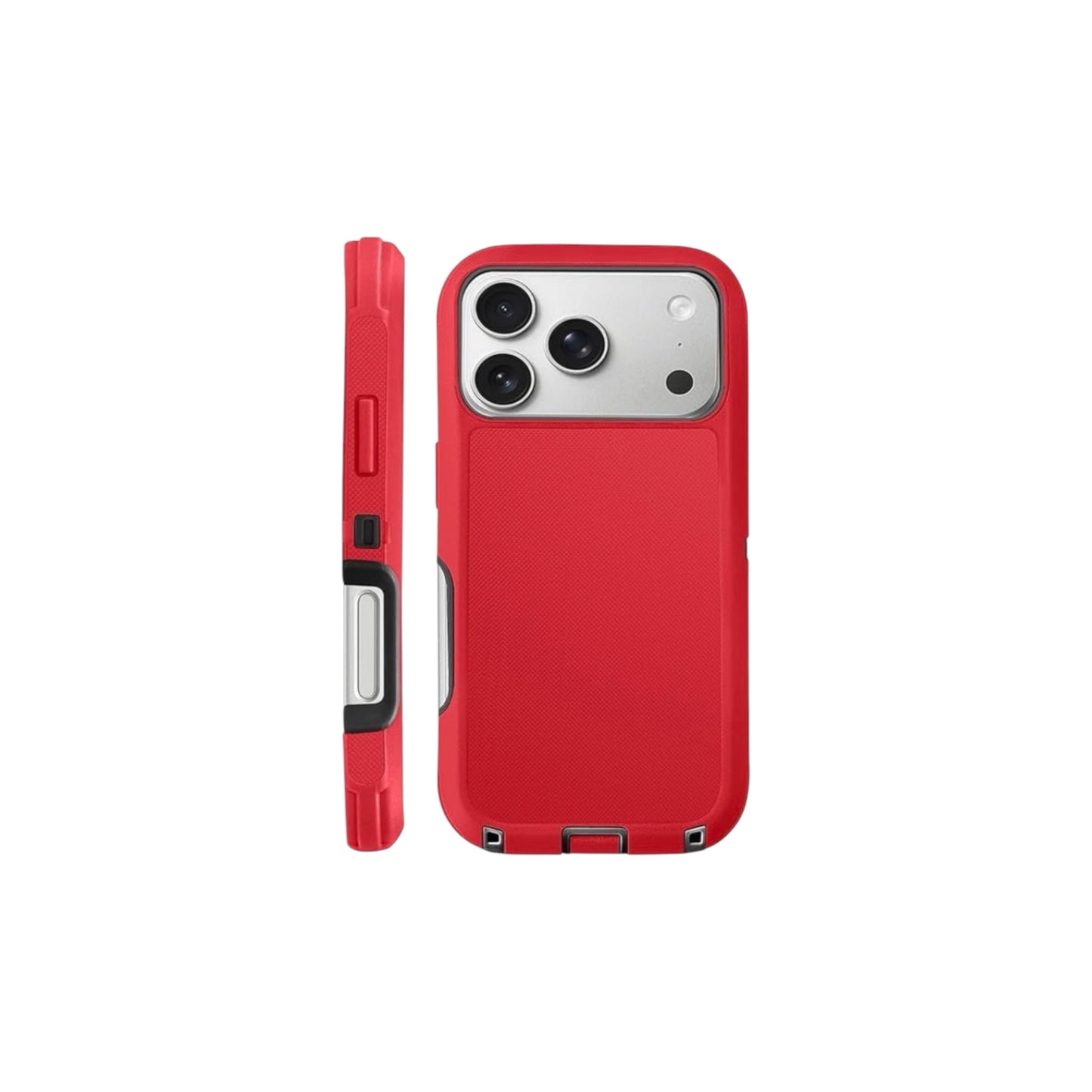 For Iphone 17 Pro Max Heavy Duty Case - Red