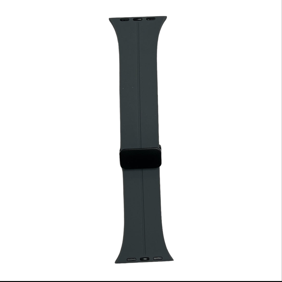 For Apple Watch 38/40/41 Magnet Silicone Band - Dark Gray