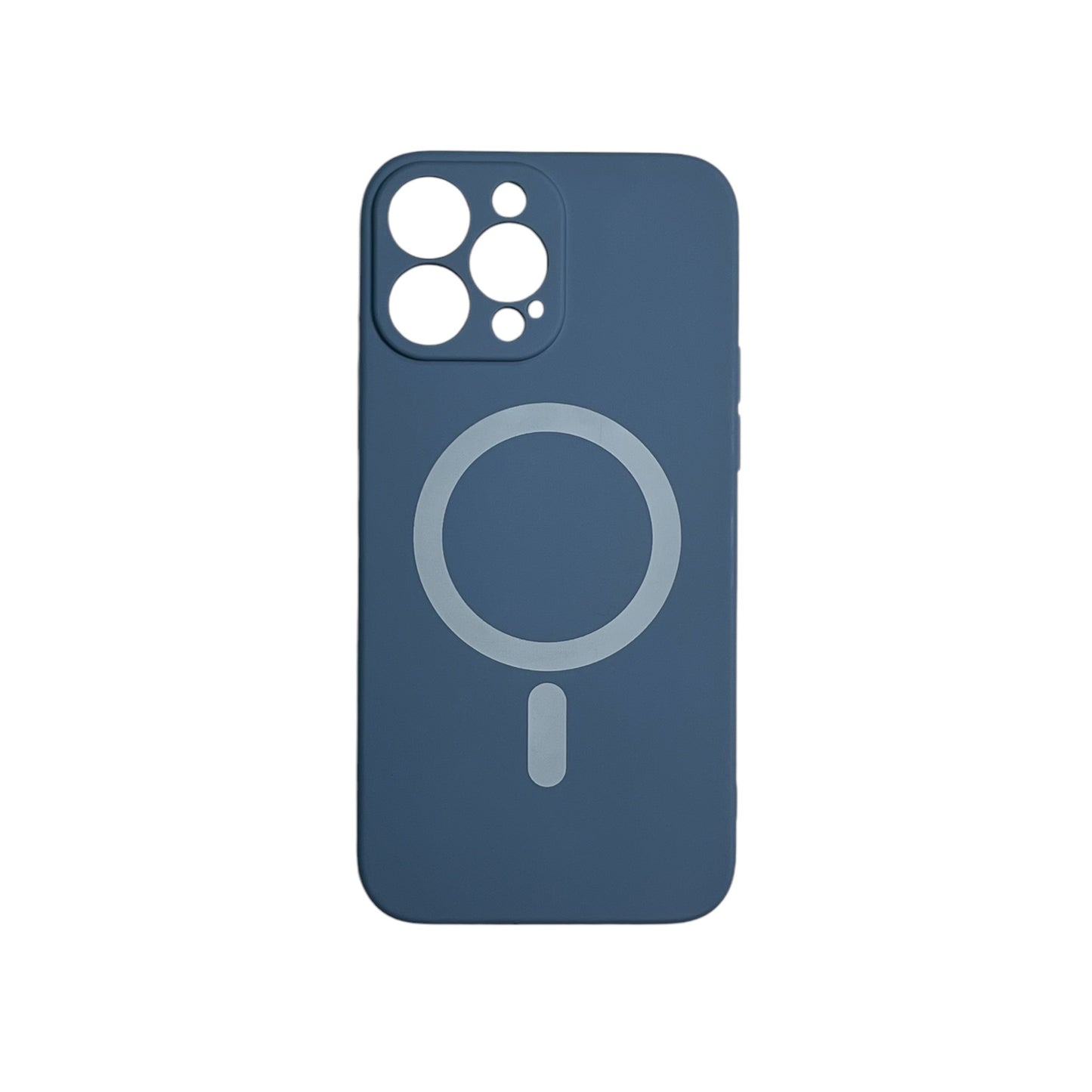 For Iphone 13 Pro Max Silicone Mag Safe Case - Pastel Blue