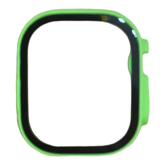 Apple Watch 49mm tempered glass neon green cover