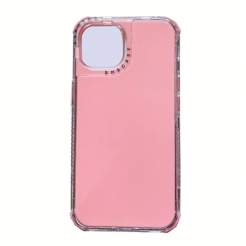 For Iphone 13 Pro Max Case - Clear & Pink