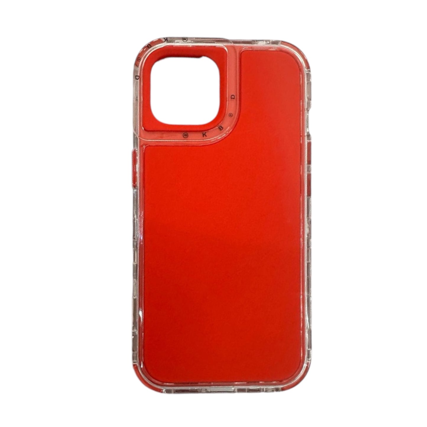 For Iphone 13 Pro Max Case - Clear & Red