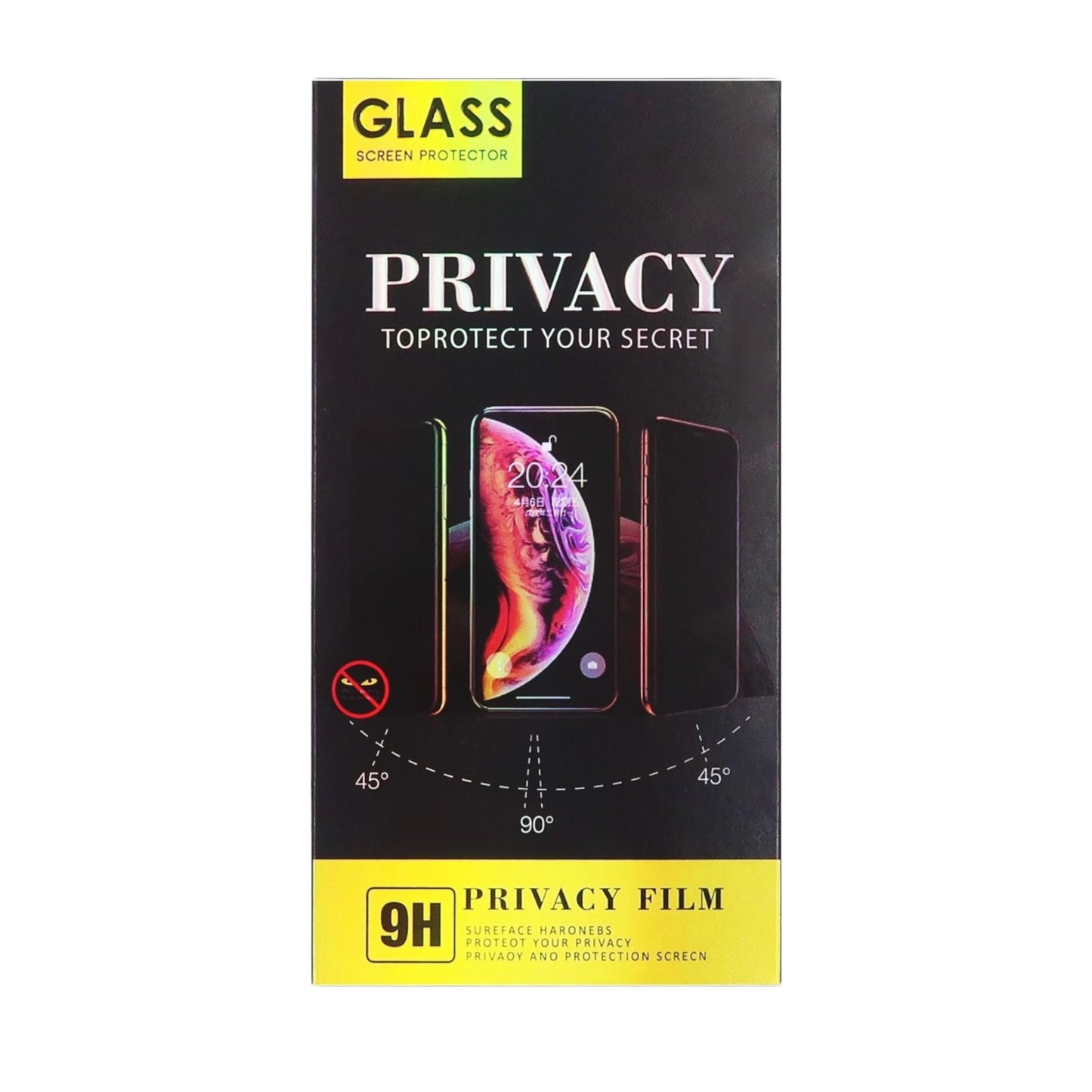 Tempered Glass Protector For iPhone 14 Pro - Privacy