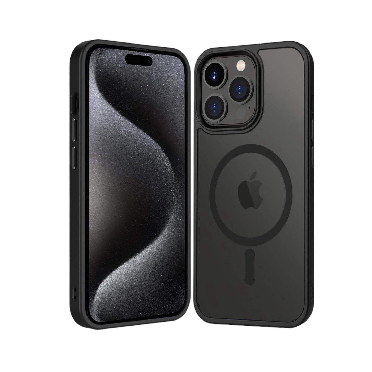 For Iphone 15 Pro Case with Magsafe - Black