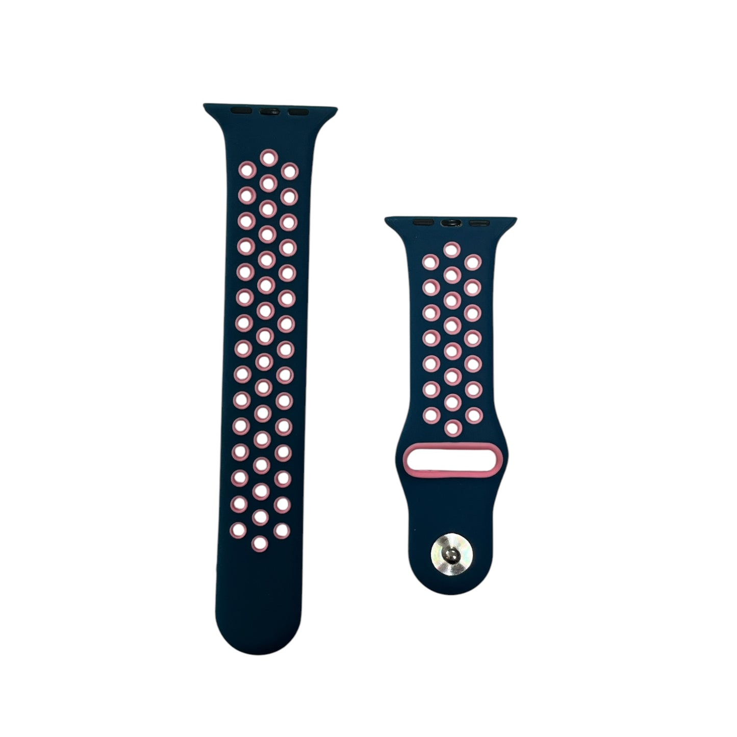 For Apple Watch Sport Band 42/44 mm - Navy Blue & Pink