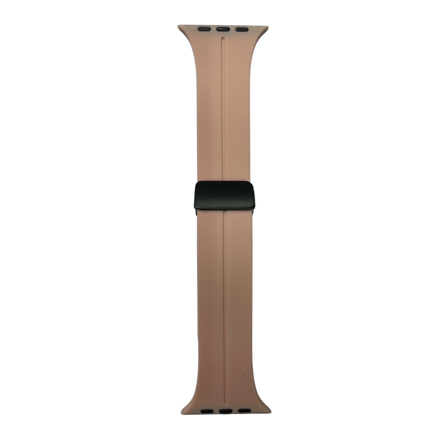 For Apple Watch 42/44/45/49 Magnetic Silicone Band- Peach Pink