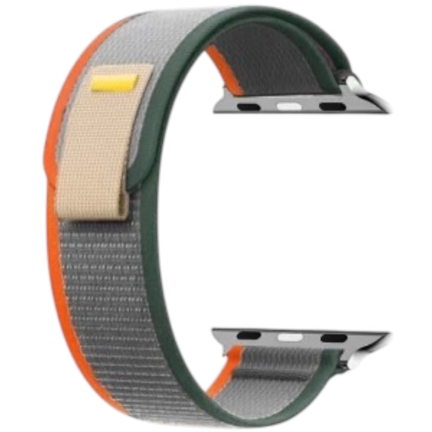 For Apple Watch 38/40/41 Trail Loop- Light Gray Orange Green