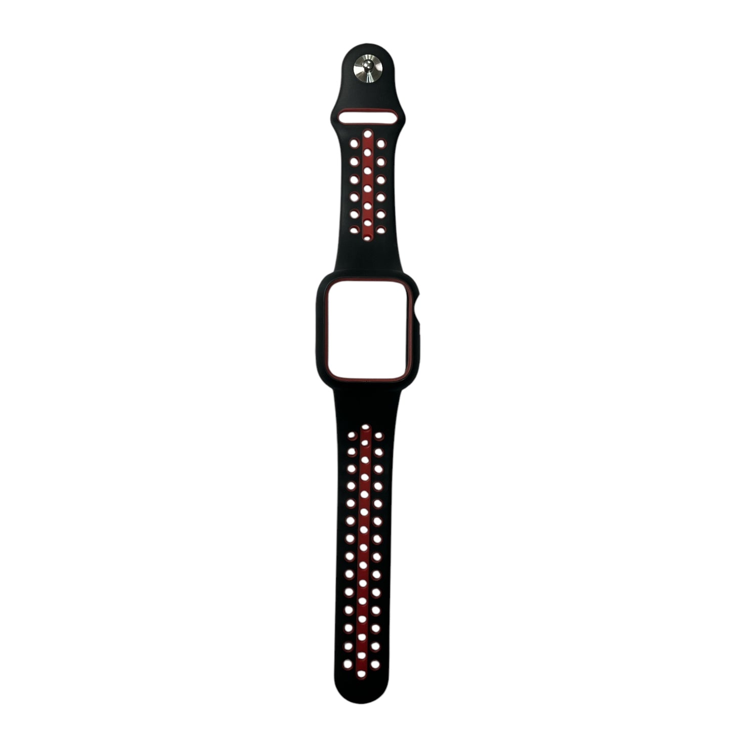For Apple Watch Silicone Band & Case 40 mm - Black & Red