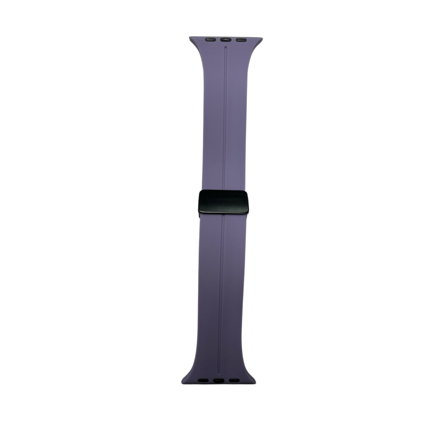 For Apple Watch 42/44/45/49 Magnet Silicone Band - Purple