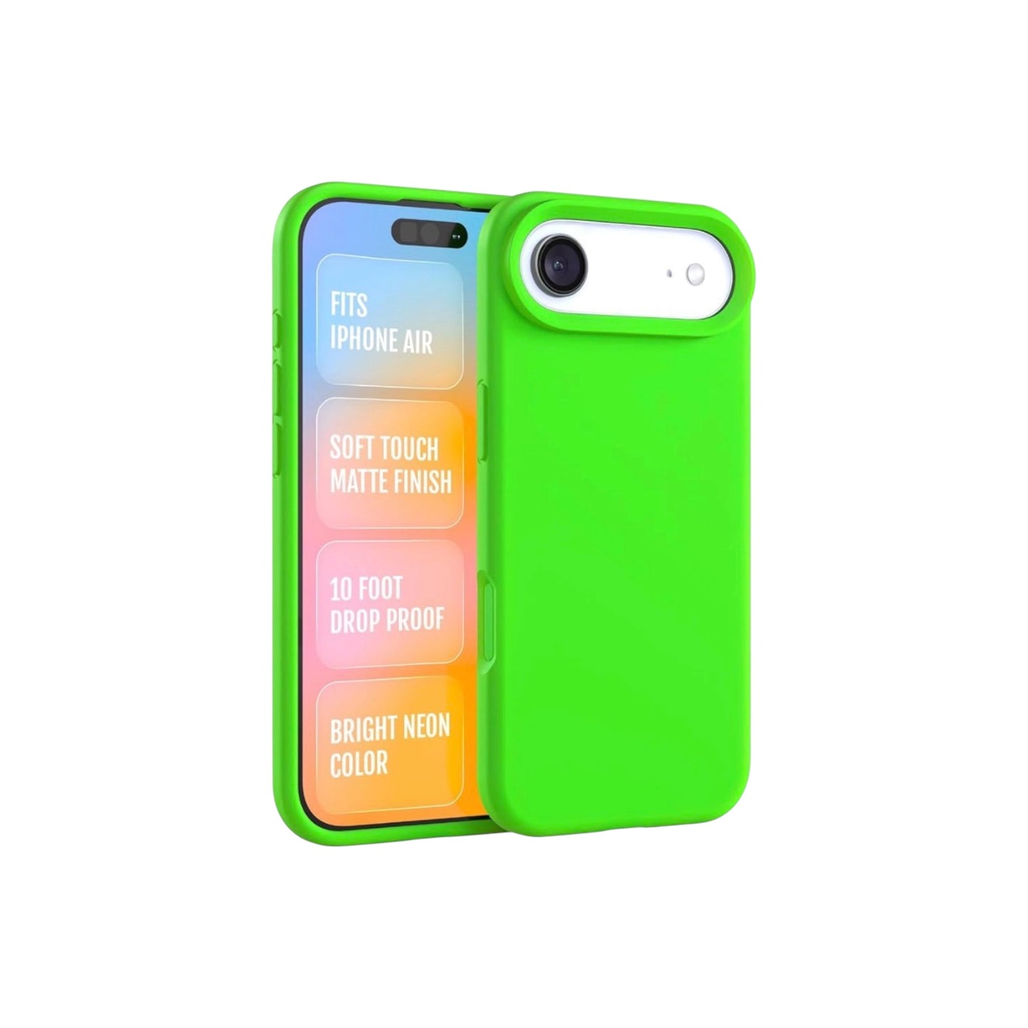 For Iphone 17 Air Silicone Case - Lime Green