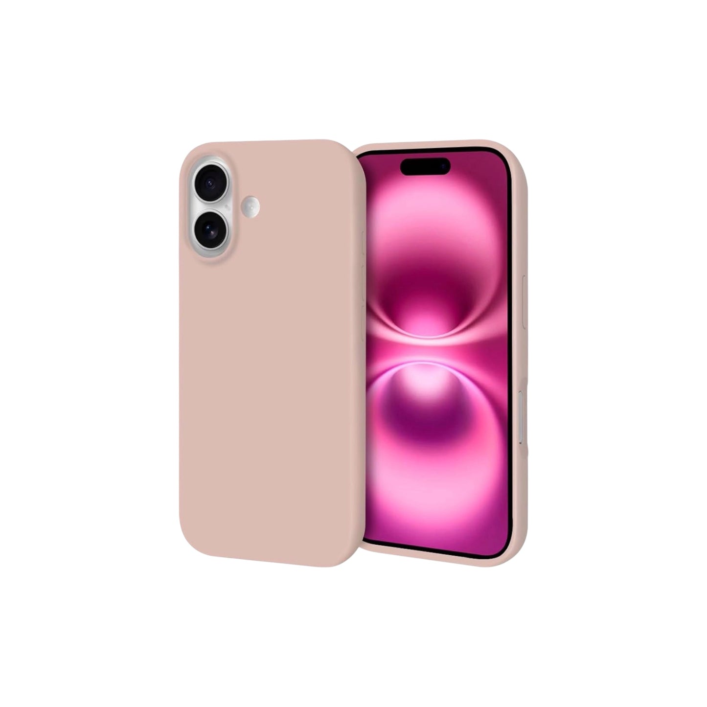 For Iphone 17 Silicone Case- Dusty Pink