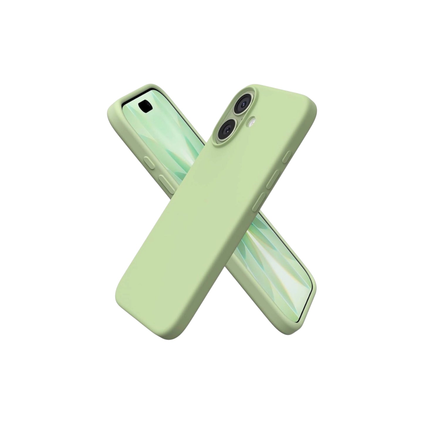 For Iphone 17 Silicone Case- Matcha
