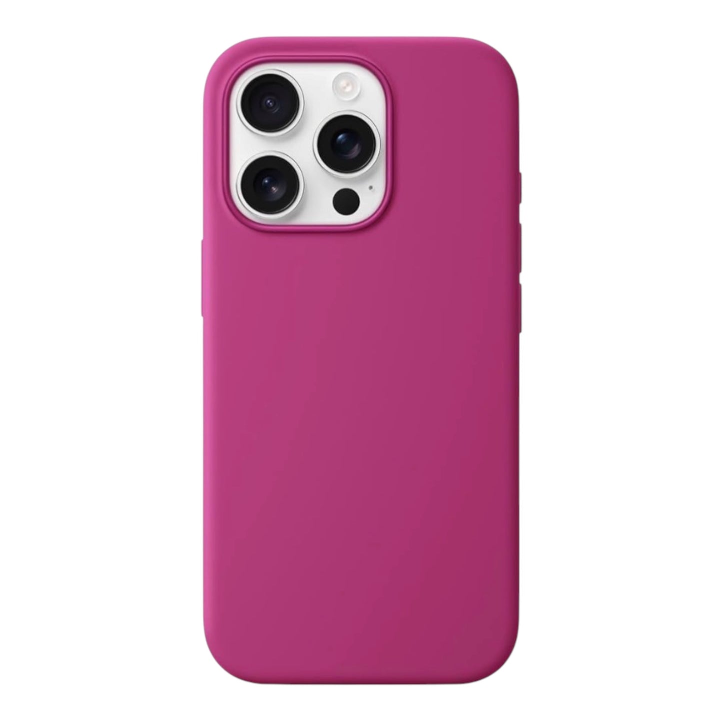 For Iphone 15 Pro Silicone Case - Fucshia