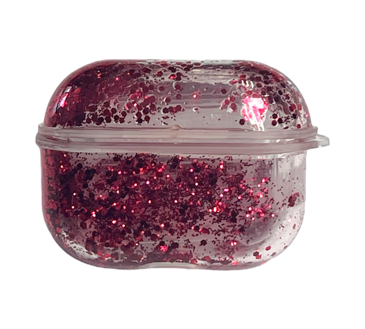 For AirPods Pro clear glitter light pink