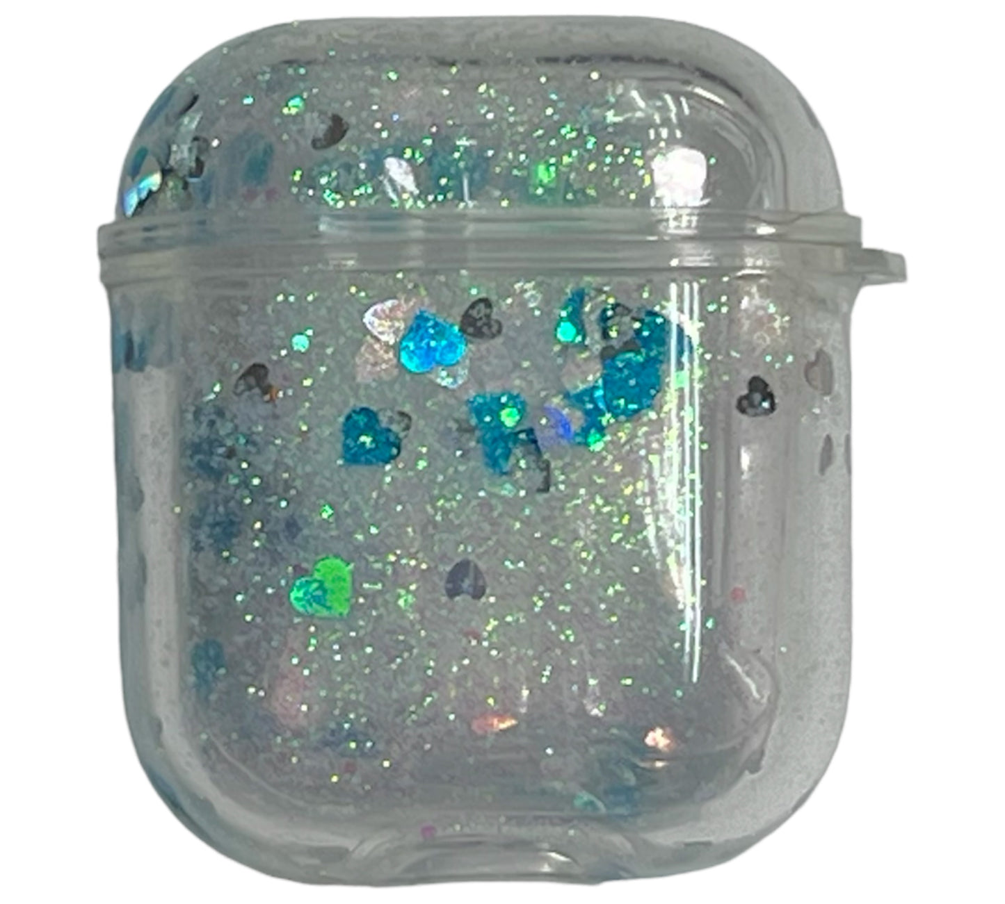 For Airpods 1/2 clear glitter white