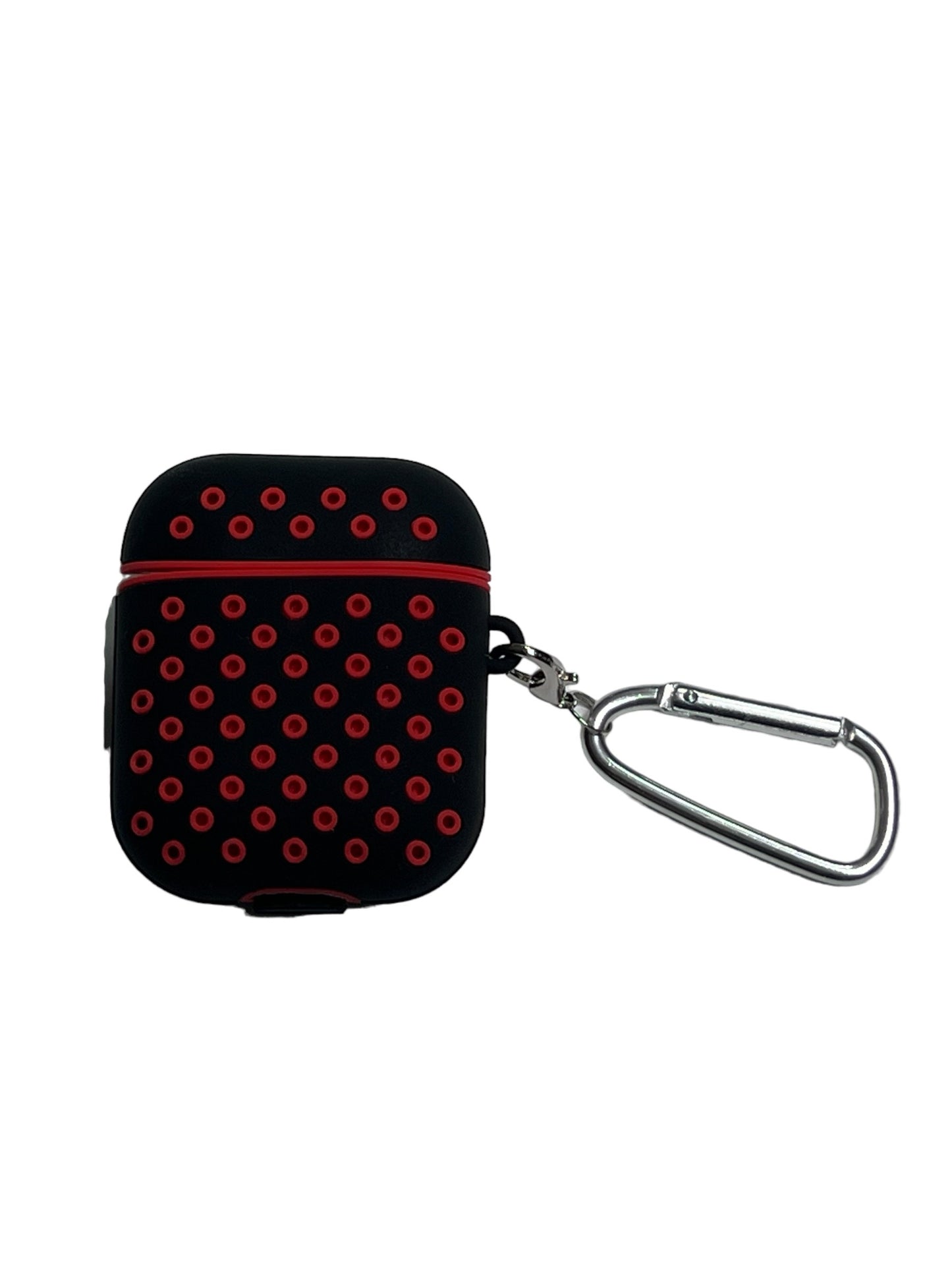 For AirPods 1/2 Silicone Dots - Black & Red