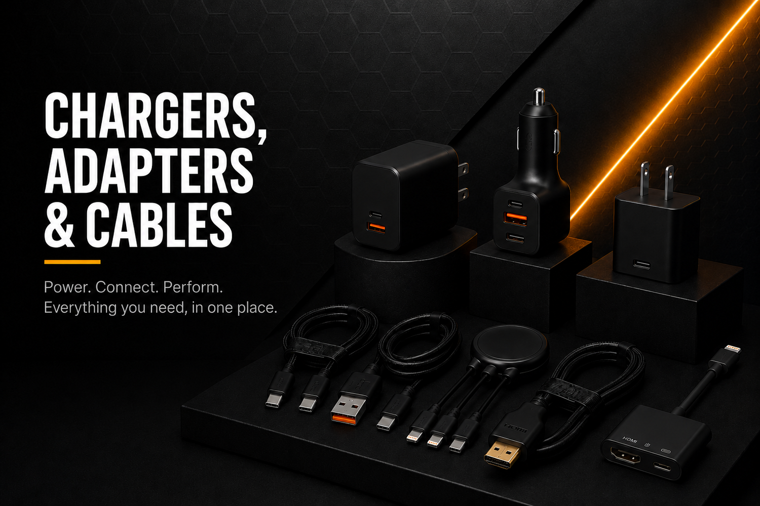 Chargers, Adapters & Cables