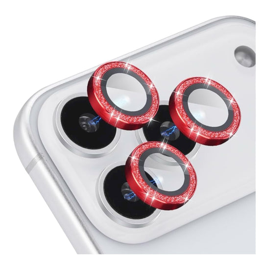 Camera Protector For iPhone 14 ProMax - Red Glitter