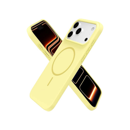 For Iphone 17 Pro Silicone MagSafe Case- Yellow