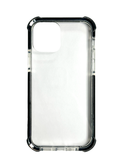 For iPhone 15 Pro -Clear & All Black