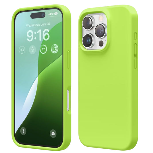 For Iphone 16 Pro Max Silicone Case - Lime Green