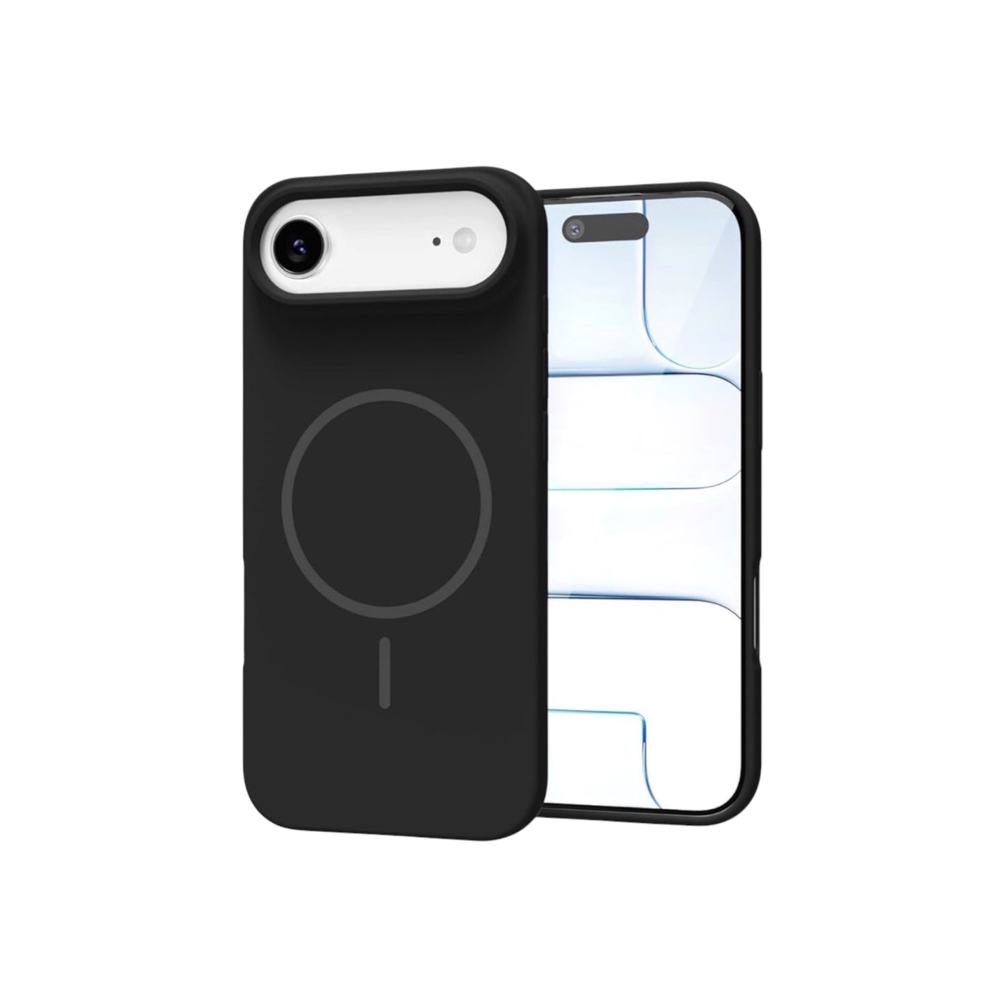 For Iphone 17 Air Silicone MagSafe Case- Black