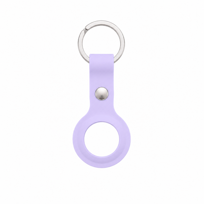 Silicone AirTag Keychain Holder | Soft Protective Case with Metal Key Ring