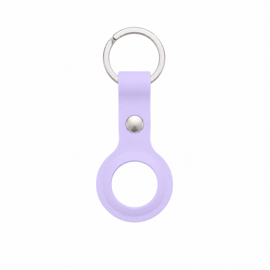 Silicone AirTag Keychain Holder | Soft Protective Case with Metal Key Ring