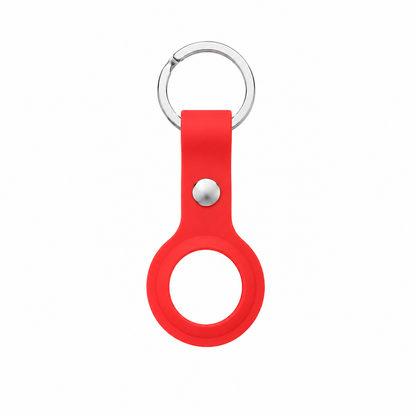 Silicone AirTag Keychain Holder | Soft Protective Case with Metal Key Ring