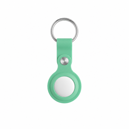 Silicone AirTag Keychain Holder | Soft Protective Case with Metal Key Ring